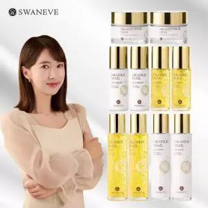 스와니브？24k골드 스네일 기초？5종 2세트 (토너+에멀전+에센스+아이크림+크림)X2