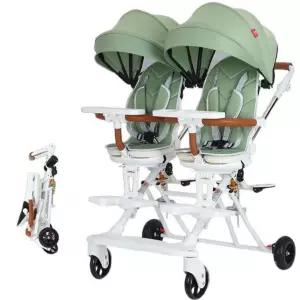 애완견2인용개모차 펫모차 반려동물 경량 시트 2인용 트라이크 더블 다견 체어 트윈