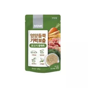 이즈칸 강아지 영양듬뿍 기력보충 닭고기 황태죽 100g x1개
