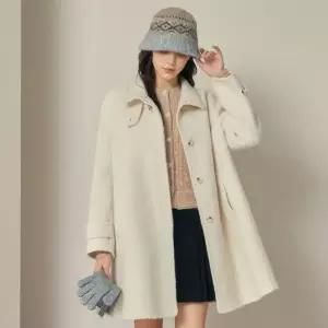 매장정품 JIGOTT 지고트 울 알파카 레더 스트랩 코트GRBA0CTJ41 1124239