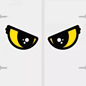 고휘도 왕눈이 안전거리 리플렉터 차량스티커 CES 071 집중맨 01-중형