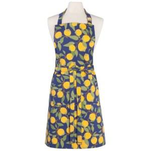 이제 코튼 셰프의 주방 앞치마 레몬 디자인