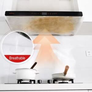 12Pcs 일회용 호환 후드 오일 필터 종이 부직포 쿠커 추출기 팬 주방 그리스 방지 코튼