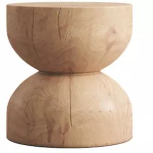 모래 시계 스툴 침실 사이드 협탁 받침대 우드 카페 인테리어 테이블