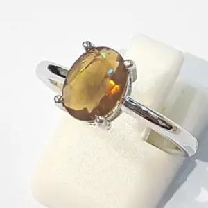 [블루케이] A급미니 밀크오팔 원석 반지 210905-20n