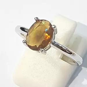 [셀러허브 패션][블루케이] A급미니 밀크오팔 원석 반지 210905-20n