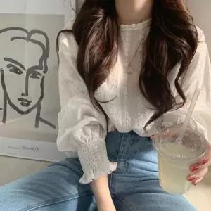 [라일리여성의류] Rly 엔젤 자수레이스 블라우스 블라우스 자수 코튼 엔