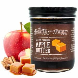 하스 앤 팬트리 버터 스프레드 - 소금에 절인 카라멜 과일 버터 - 텐 프리 - 천연 성분 - 환상적인 버터 선물 - 9온스