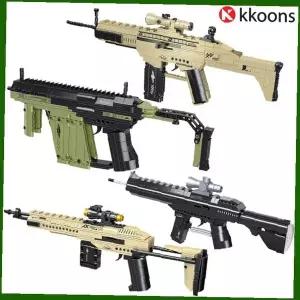 조립 블록 총 밀리터리 군인 피규어 장난감 무기 모형 어린이 남아 선물 세트