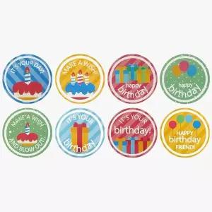 스티커 ZF 생일 선물상자 축하