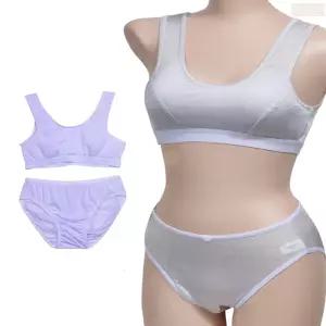 성장기 초등 학생 여아 속옷 75a 80a 85a 브라 세트 팬티브라자