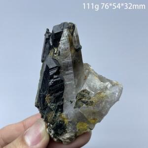 천연 에이지린 광물 표본 돌과 크리스탈 치유 석영 홈 장식