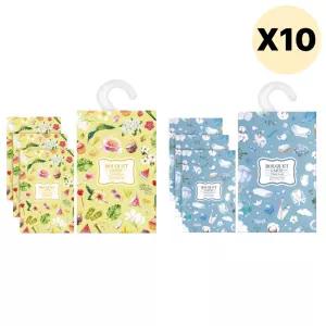 부케가르니 일랑 클린솝 옷장 방향제 L 8개 X10 BNA