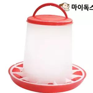 닭사료통 닭모이통 병아리 닭 자동 모이통 물통 사료통 1.5kg