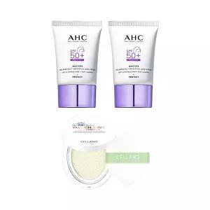 AHC 마스터즈 멜라 프로텍트 워터풀 선크림 40ml x2 + 셀라보 선쿠션 시즌2 23g