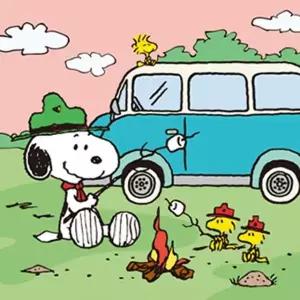 페인팅 피너츠 25X25 DIY 스누피 그림그리기 캠핑 캔버스