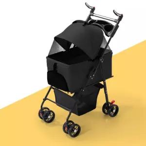반려견 개모차 시트분리형 원터치 폴딩 강아지 유모차