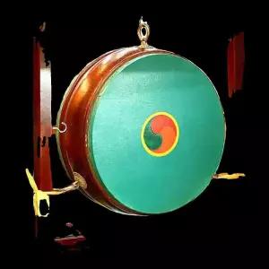 단청북 전통 국악기 대북 단청 대취타 리듬 북 난타