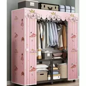 자취방 옷장 수납 천옷장 무설치 이불 이동식 행거