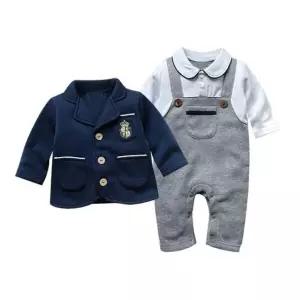 돌복 포켓자수멜빵 상하복 2종세트203310