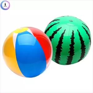 (1개) f06 비치볼 오색과 수박중/어린이/물놀이공/계곡/공놀이/귀여운/비치공/비치발리볼/비치볼/디자인