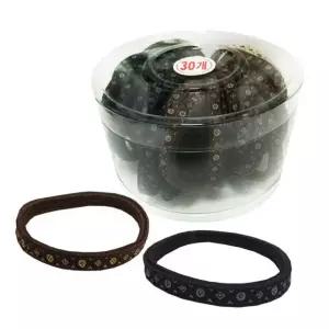 밴드 헤어 헤어밴드 머리끈 다이아 코사지 고무줄 끈 기본 납작고무줄 30P 코사지통