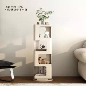 회전책장 디자인 책장 2겹 30대여성 무어만 아크릴책장 다용도 미니 2단책장 아기 1단 책장