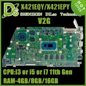 KEFU X421EAY 메인보드 ASUS K413E V4050E 노트북 마더보드 i3 i5 i7 11세대 UMA/V2G