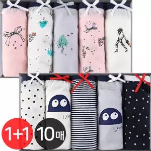 여성팬티 1+1 10매/여자/팬티/남성/남자/런닝/위생/맥시/미디/속바지/아동/파자마/잠옷/속옷