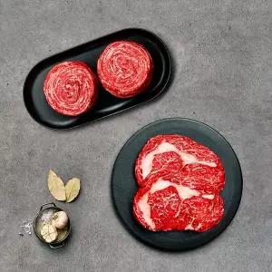 [오늘자연][냉장/냉동][오늘자연]청정한우 1등급 알뜰 구이정육세트 750g (등심 350g + 불고기 400g/ 총...