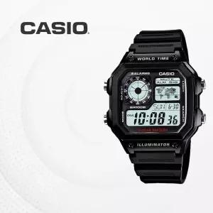 카시오 CASIO 우레탄밴드 전자시계 군인 군용 군입대시계 AE1200WH AE-1200WH-1A