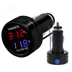 시거잭 볼트 온도메타 2기능  볼트게이지 자동차용품 차량용품 전압 차량악세사리 12v 24v