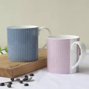 한국도자기 코지블루 핑크 머그컵세트 2PCS