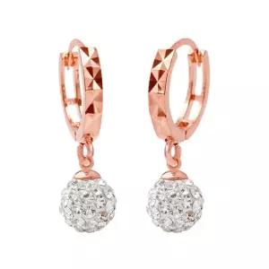 [메리그린] 14K 골드핀 탄생석 컬러 미러볼 다이아몬드 귀걸이