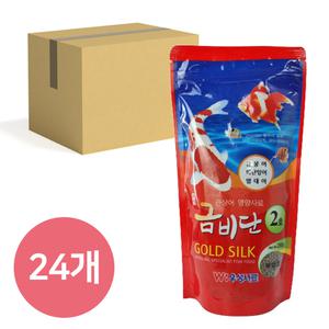 금비단 골드실크 중형입자 2호 금붕어&잉어 관상어 영양사료 250g*24개 (박스)