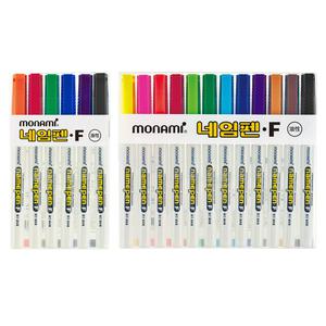 모나미 네임펜 12색 6색 세트 F
