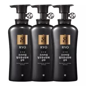 려 초의방 프리미엄 탈모증상케어 샴푸 490ml x3