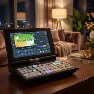 미가엘반주기 E9S 휴대용 찬양 노래반주기 7인치 모니터 노트북형