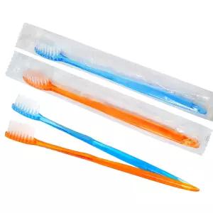 고급 미세모 PS 일회용칫솔 100개 개별포장 손님접대용 여행용 업소용 휴대용 칫솔