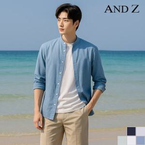 [앤드지] 브리즈 리넨 밴드카라 셔츠 (BLB2WC1002)