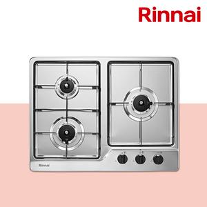 린나이 RBR-S3603DIJ 3구 가스쿡탑 빌트인 가스레인지 (타공치수 560x430) 건전지식