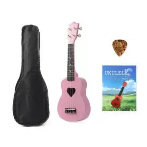 로하 백양나무 소프라노 우쿨렐레 세트 4종 핑크하트