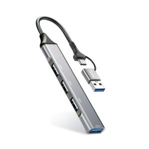 USB 3.0 멀티허브 4포트 듀얼 커넥트 (C타입+USB-A) UH4094CA