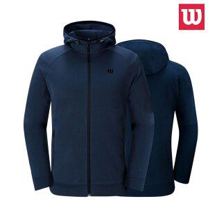 [윌슨] 트레이닝 후드 집업 7053 네이비 상의 남성 여성