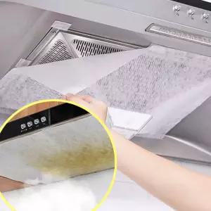 가스렌지 후드필터 10M 망 커버 기름때제거 주방청소 환풍기 후앙 레인지 흡수패드 찌든 일회용 위생적인