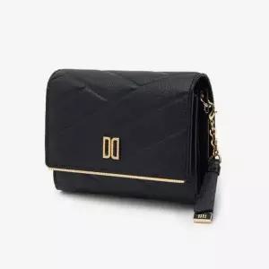 [닥스](강남점)DCWA4E414BK [CARLISLE MODERN]블랙 칼라일 패턴 골드 DD 3단 반지갑