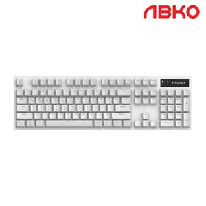 앱코 K561 교체축 유무선 블루투스 기계식 키보드 화이트 (적축)