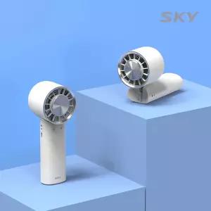 [목걸이 스트랩]스카이 급속 냉각 휴대용 미니 손 선풍기+스트랩 W11
