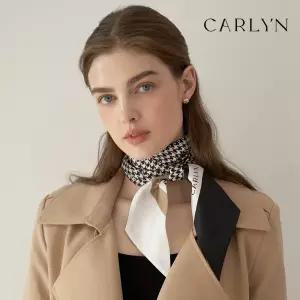 [정상가 69,000원] 칼린 포인트하운스키니 실크 방도 스카프 S7349S302