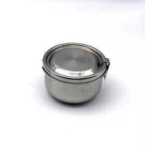 원형 스텐304 반찬통 찬통 냉장고 보관용기 650ml